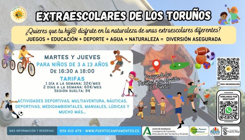 Extraescolares en El Puerto de Santa María en los Toruños